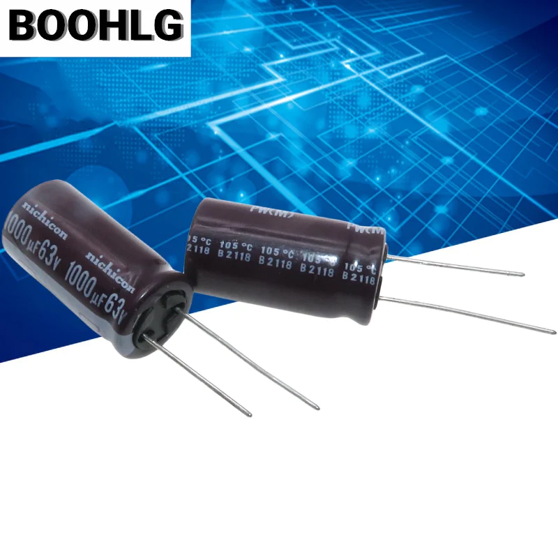 

5PCS original 1000UF 63V Nichicon capacitor 63V 1000UF 16X30 PW high frequency low resistance