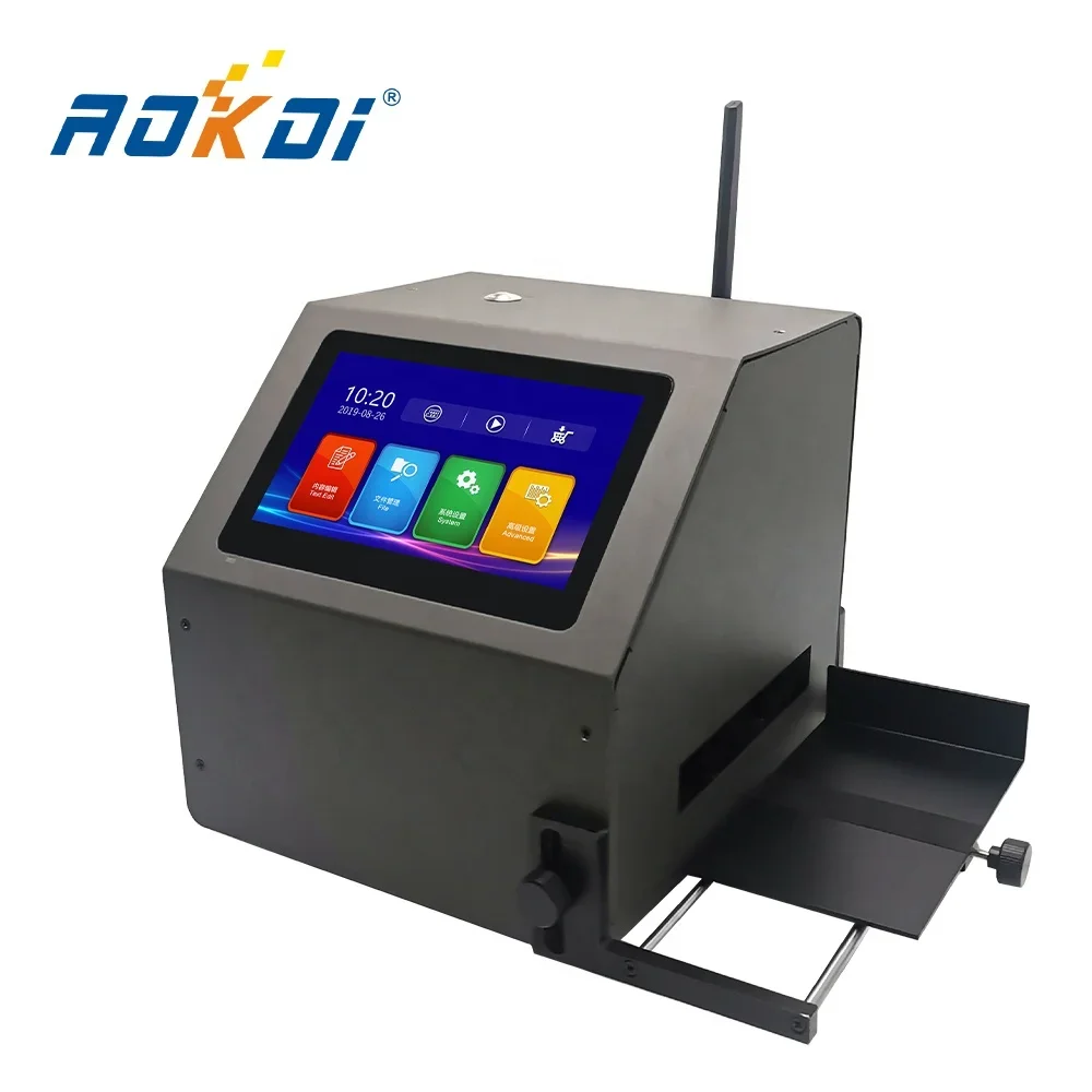 AOKDI 0.5 inch High Efficient Than Handheld Industrial Inkjet Printer For Food Plastic Bag Small Plastic Printing Machinery