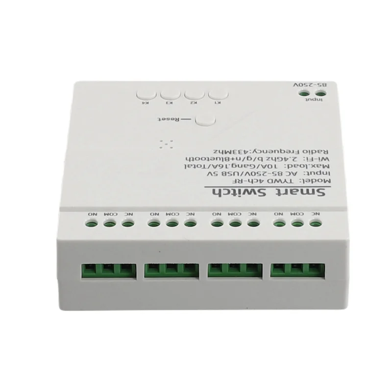 N82R 2X Graffiti Wifi Module 4-Kanaals Wifi Tap Zelfsluitende Module Met RF 4-Kanaals AC 85-250V Met Behuizing