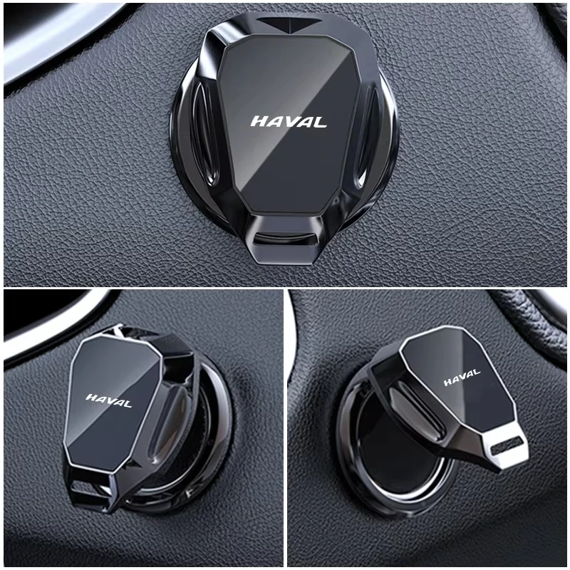 Car Engine Start Stop Button Cover Easy Install Protector Cap Decor Ring For Haval Jolion H6 M6 Dargo Raptor F7 H7 H9