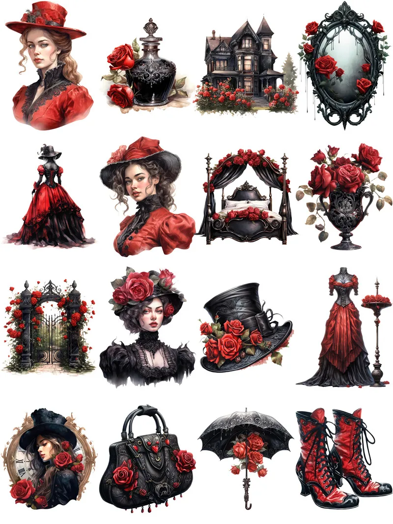 Victoria Black Rose Stickers,  - Kids Toys Victoria avis et prix