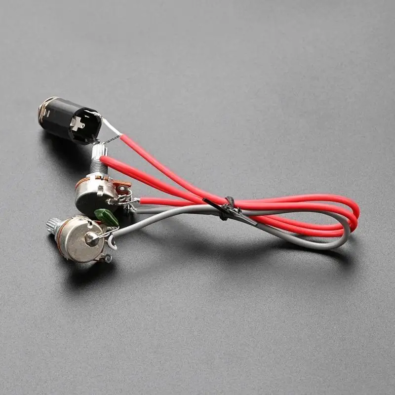 Single Coil Pickup Wiring Harness for 3/4 String Cigar Box Guitar Parts 