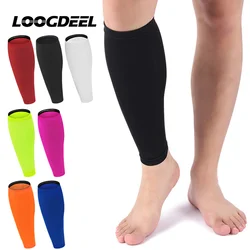 LOOGDEEL 1Pcs Sports Calf Guard Non-Slip Wicking Moisture Sweat Breathable Pressure Socks Football Basketball Leg Support Sleeve