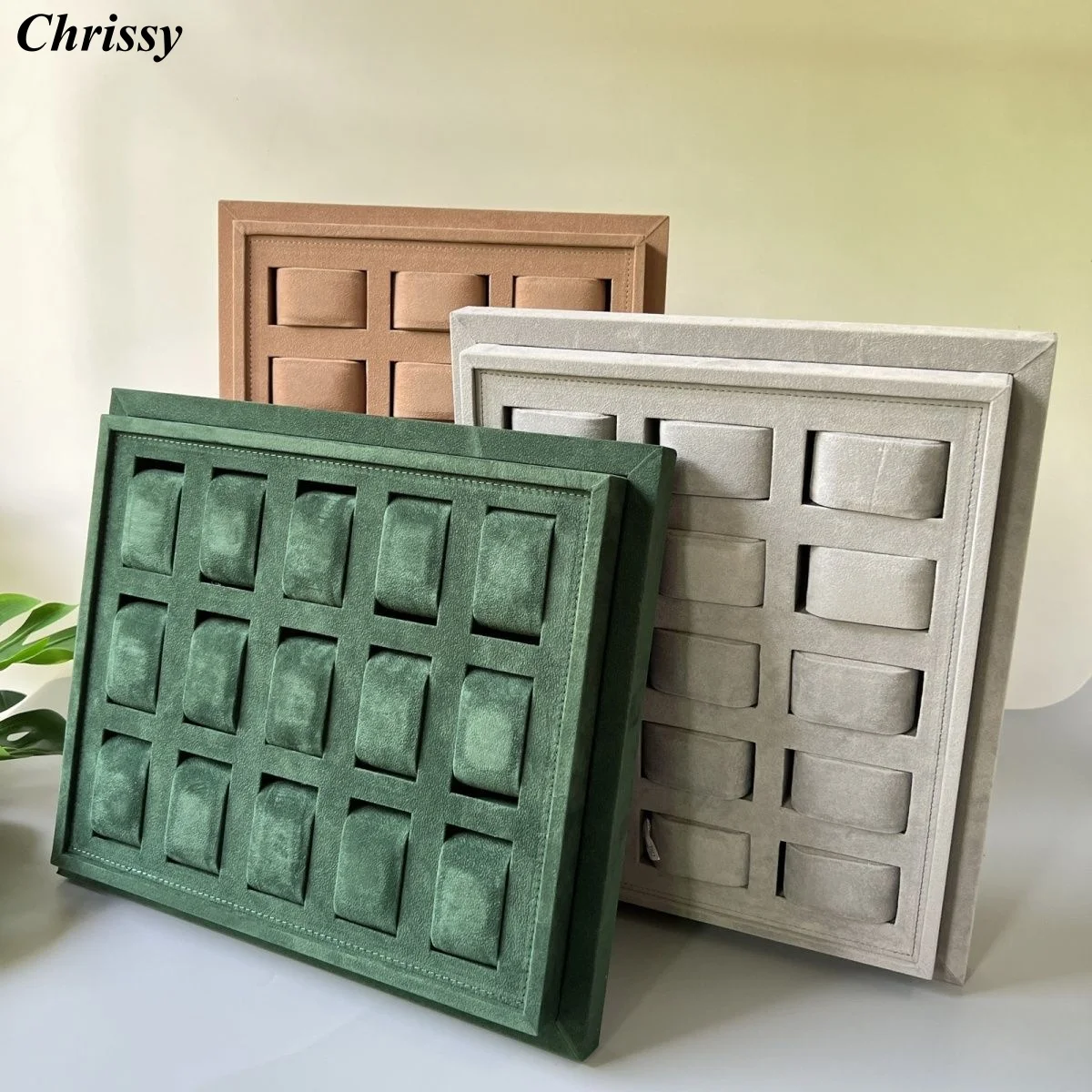 

Wooden Watches Display Tray Large Jewelry Pallet Bracelet Earring Necklace Tray Double Layer Storage Organizer Jewelry Supplies