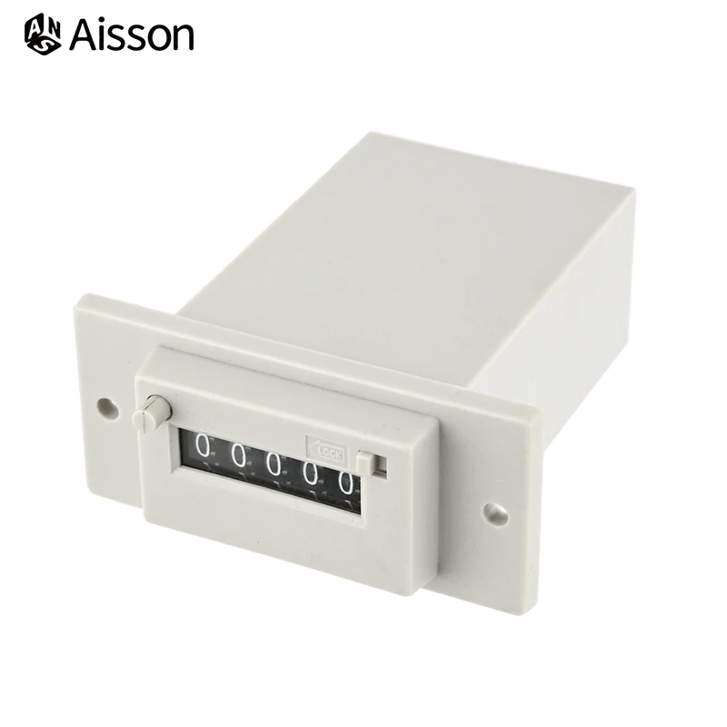 CSK-CKW 4/5/6-Digit Electromagnetic Counter with Manual Lockable Pulse Counter Multiple Voltages DC24V AC220V