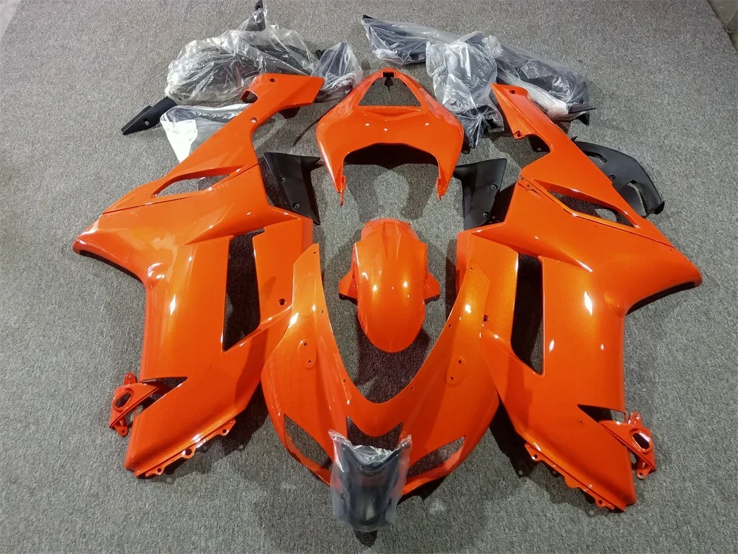 

New ABS Plastic Shell Motorcycle Fairing kit Fit For Kawasaki Ninja ZX6R 636 ZX-6R 2007 2008 07 08 Custom Pearl orange