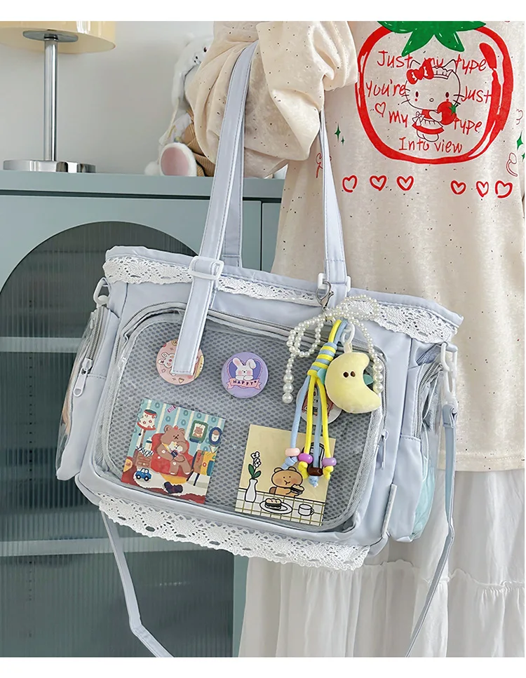 Kawaii Transparent Harajuku Pastel Crossbody Ita Bag