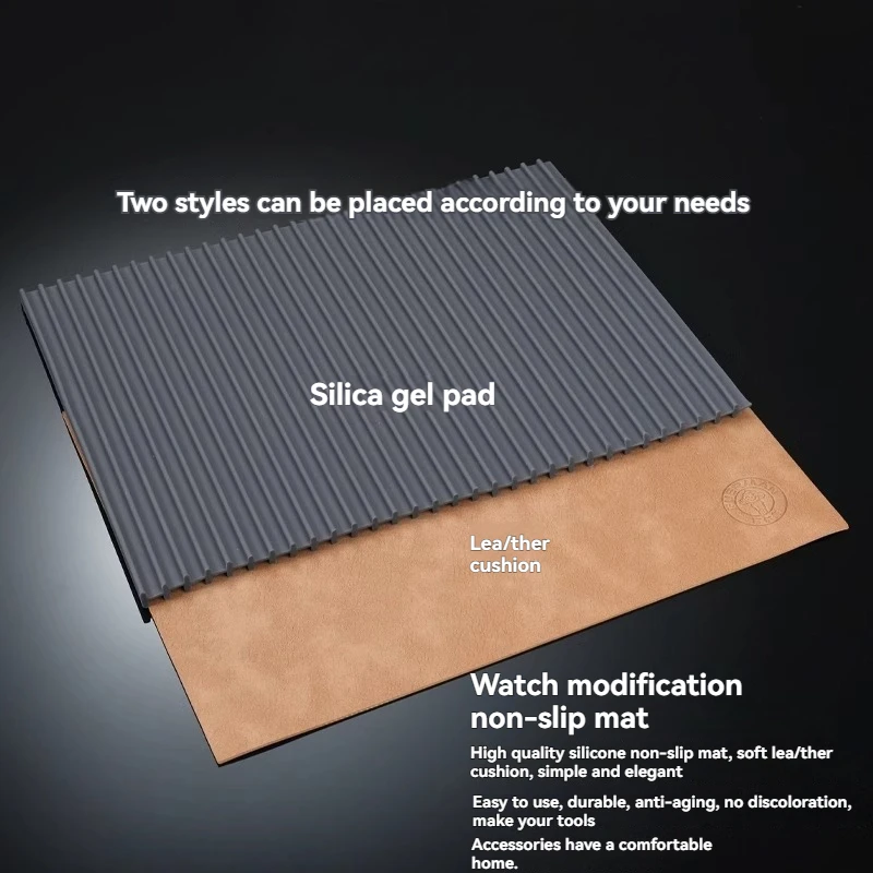 Tappetino da lavoro per riparazione orologi di varie dimensioni Stazione di saldatura Tappetino resistente al calore Tappetino in silicone antiscivolo per riparazione orologi per strumento da orologiaio