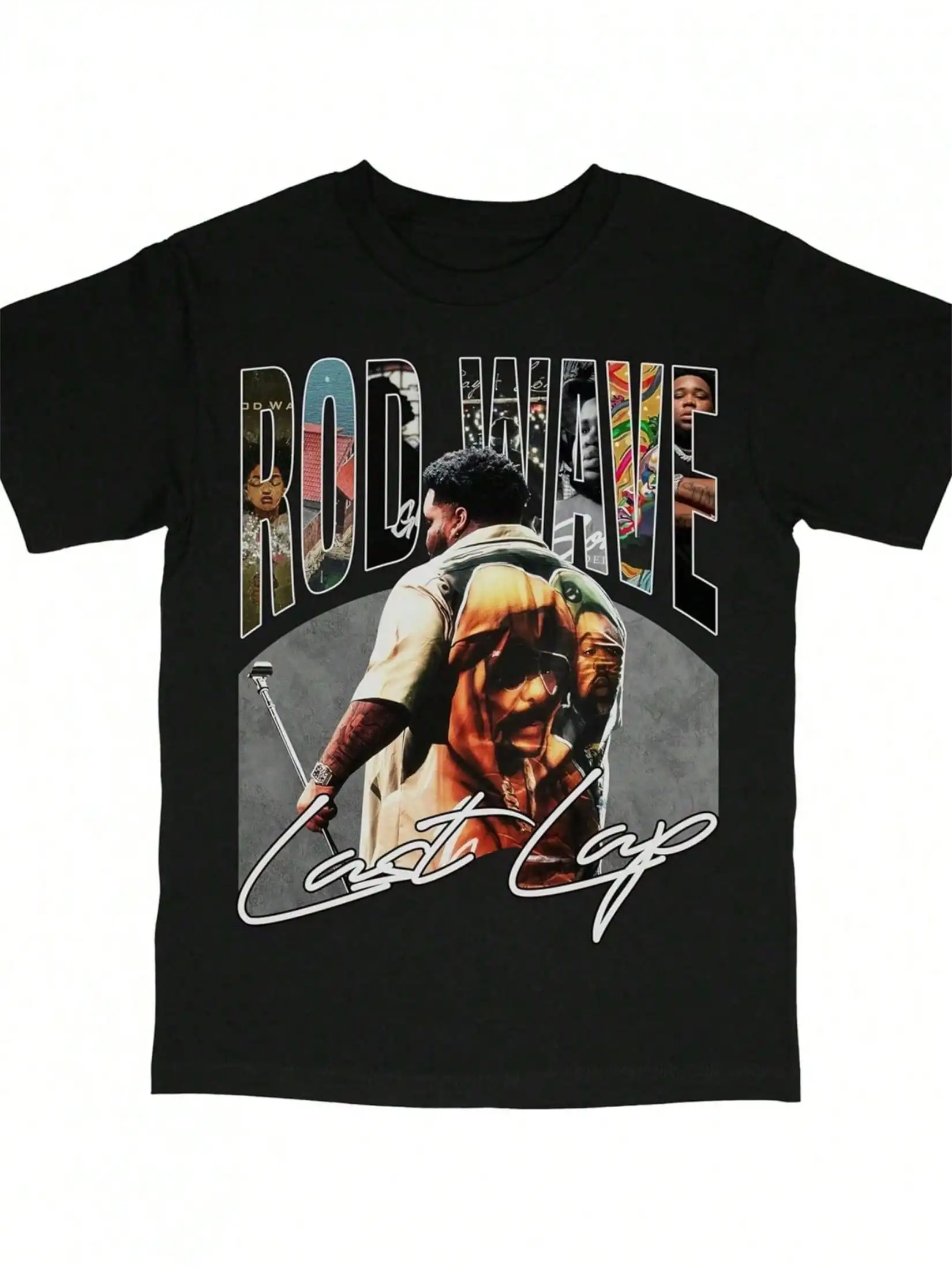 Maglietta Rod Last Lap Tour 2024 Waves Vintage Streetwear Rapper con grafica. T-shirt del tour "Last Lap", maglietta vintage stile rap anni '90