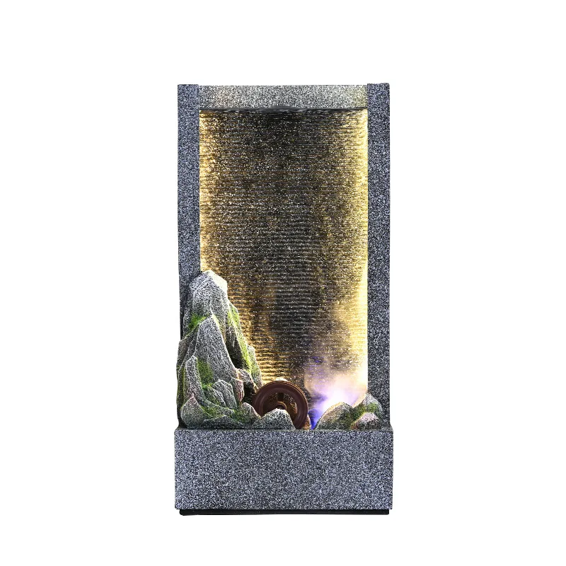 Curtain Mountain Indoor FountainGenerative Fountain Indoor FountainCourtyard Home Decor Фигурки В Миниатюрах ZY50XBJ