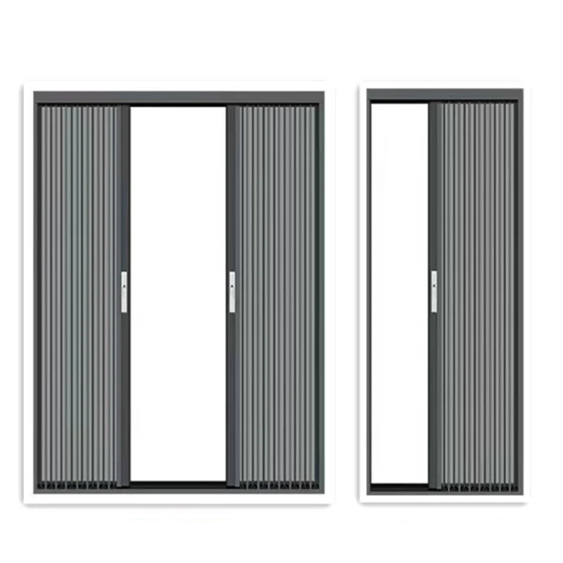 

Factory Insect Net Aluminum Screen Window Horizontal Slide Folding Aluminum Retractable Screen Door