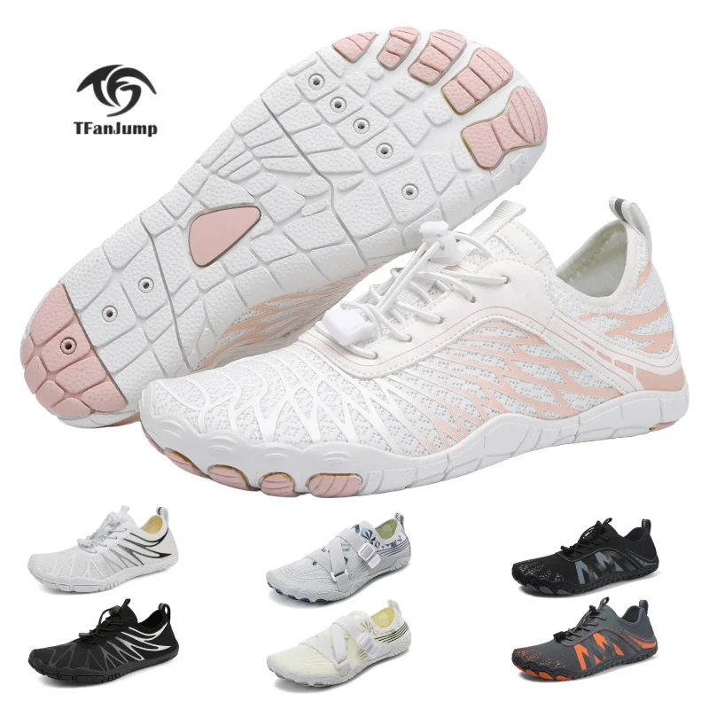 

TFanJump Quick-Drying Water Shoes Men And Women Outdoor Lightweight Barefoot Sports Shoes Swimming Beach Shoes Surfing Fitness