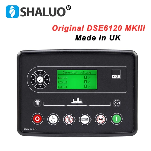 Original Deep Sea DSE6120 MKIII AMF controlador de generador de parada automática módulo de Control de Panel piezas de repuesto de grupo electrógeno diésel