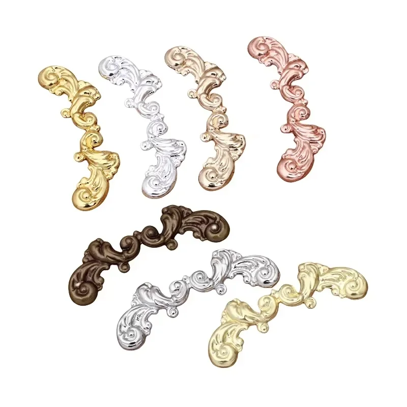 

BoYuTe (50 шт./лот) 17*62 мм европейская цветочная пластина фурнитура металл латунь штамповка материал винтажные DIY ювелирные аксессуары