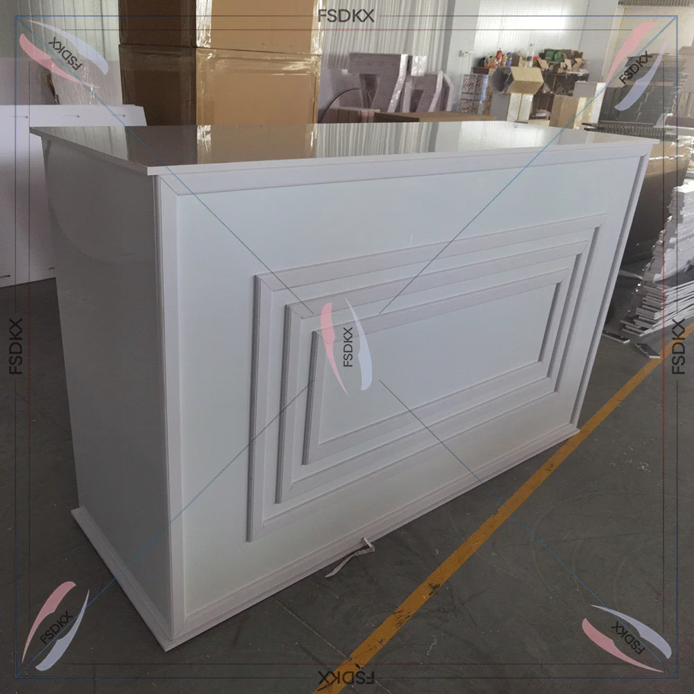 Elegant custom White Modern Pvc Bar Height Table Designs Pvc Wedding Event Bars Counter