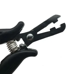 1PC Black handle 6mm groove Flat  type plier clamp for making flat tip pre-bonded Hair Extensionhair tools
