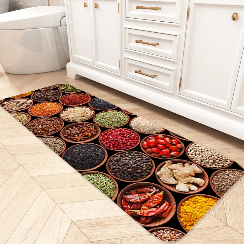 

Carpet for Kitchen Balcony Bath Foot Mat Slip-resistant Hallway Bedroom Living Room Rug Entrance Door Doormat Home Decor Items