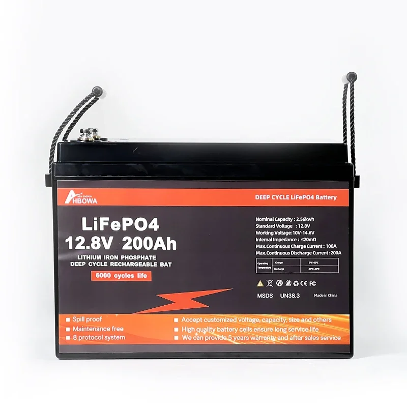 Lithium batteries 12V 200ah lifepo4 solar battery 12.8V solar energy storage battery