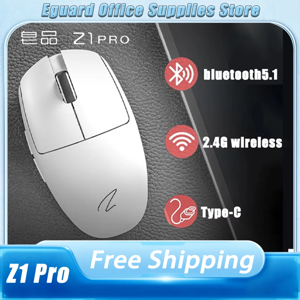 

Zaopin Z1 Pro Wireless Mouse PAW3395 Bluetooth Wireless Gaming Mouse RGB Lightweight Ergonomics Pc Gamer Accessories Mice Gifts