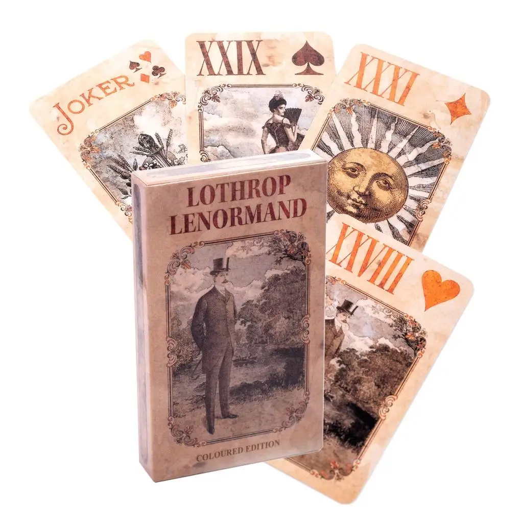 Lothrop Lenormand Oracle Cards Leisure Party Table Game Fortune-telling Prophecy Tarot Deck