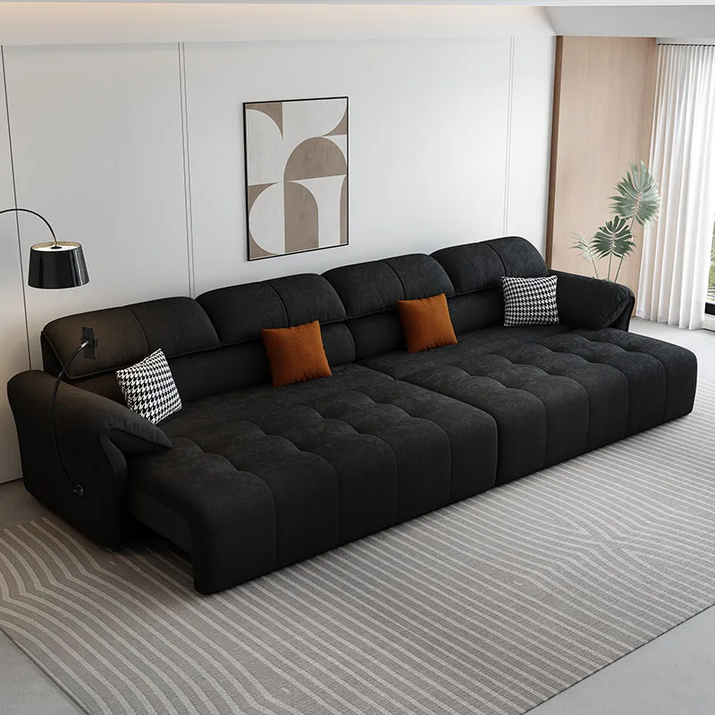 Zero Wall Elephant Ears Electric Multifunctional Cat Scratch Cloth Living Room Chenier Fabric Sofa Bed