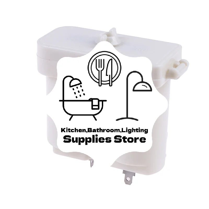 

Double Compartments Universal Battery Box for Gas Water Heater Accessories Parts Plastic Double Battery Case(white)