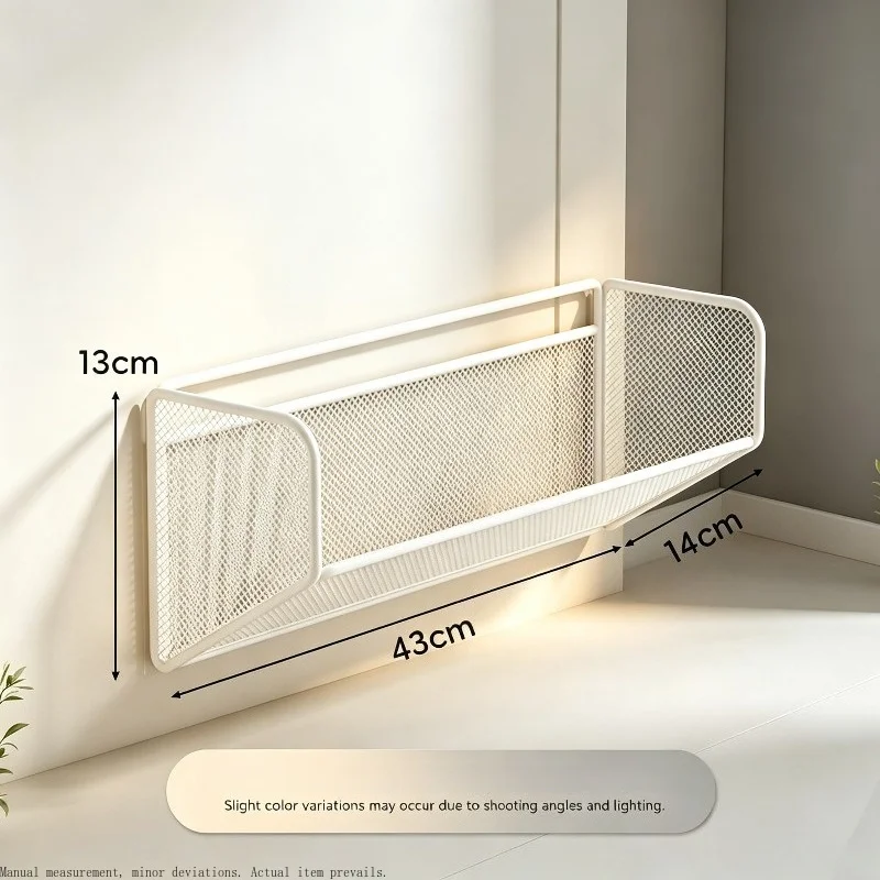 Wall Mounted Shoe Rack, Entryway Hanging Shoe Organizer, Small Slipper Holder for Bathroom Door, Wall Shoe Storage Shelf