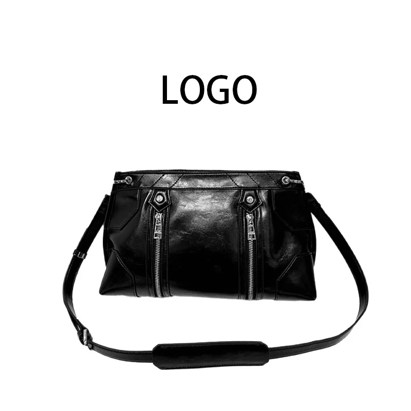 

High-end zipper commuter single-shoulder handbag for women, fashionable and casual shopping single-shoulder crossbody bag