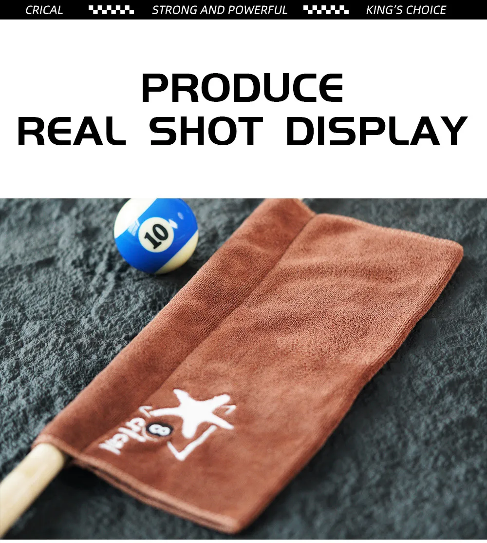 CRICAL 100% Baumwolle Billard-Queue-Handtuchhülle Design 32x16cm Hochsaugfähig, Spurenlos, Farbecht, für Pool- und Snooker-Reinigung – Detail 10