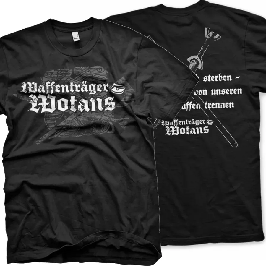 Waffenträger Wotans Tshirt Odin Einherjer Krieger Thor T-Shirt New 100% Cotton Short Sleeve O-Neck T-shirt Casual Mens Top view 5