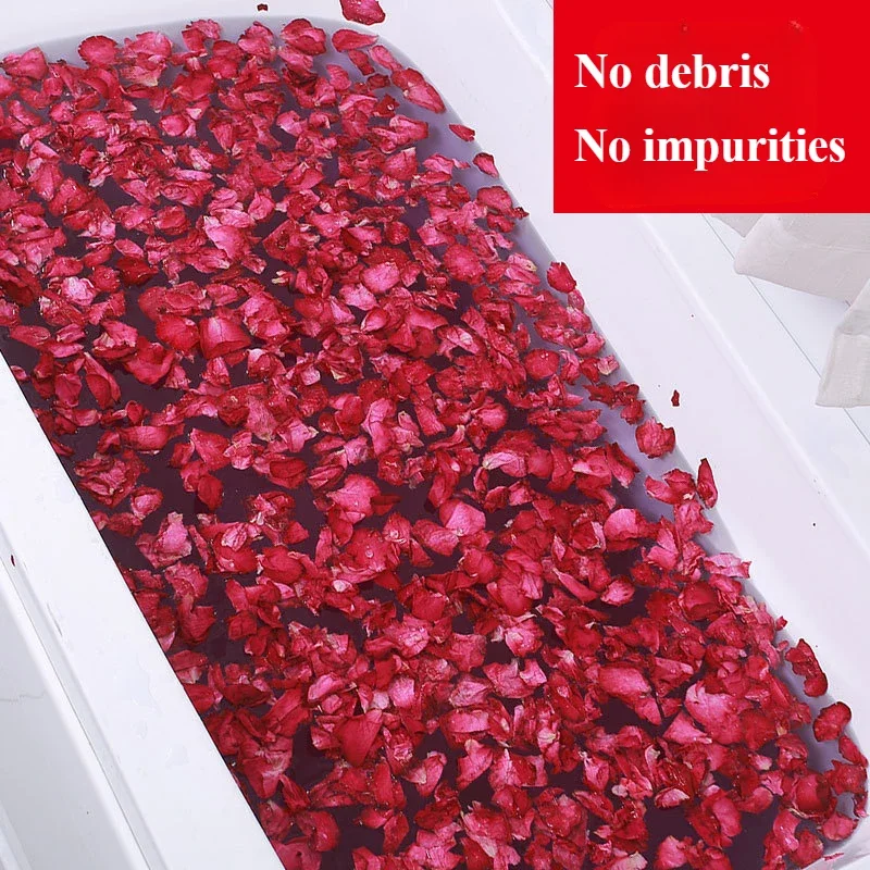 Rose Petals Select High-Quality Petals Dried Flower Baths Foot Baths Scene Decoration Hotel Supplies Wedding Decor