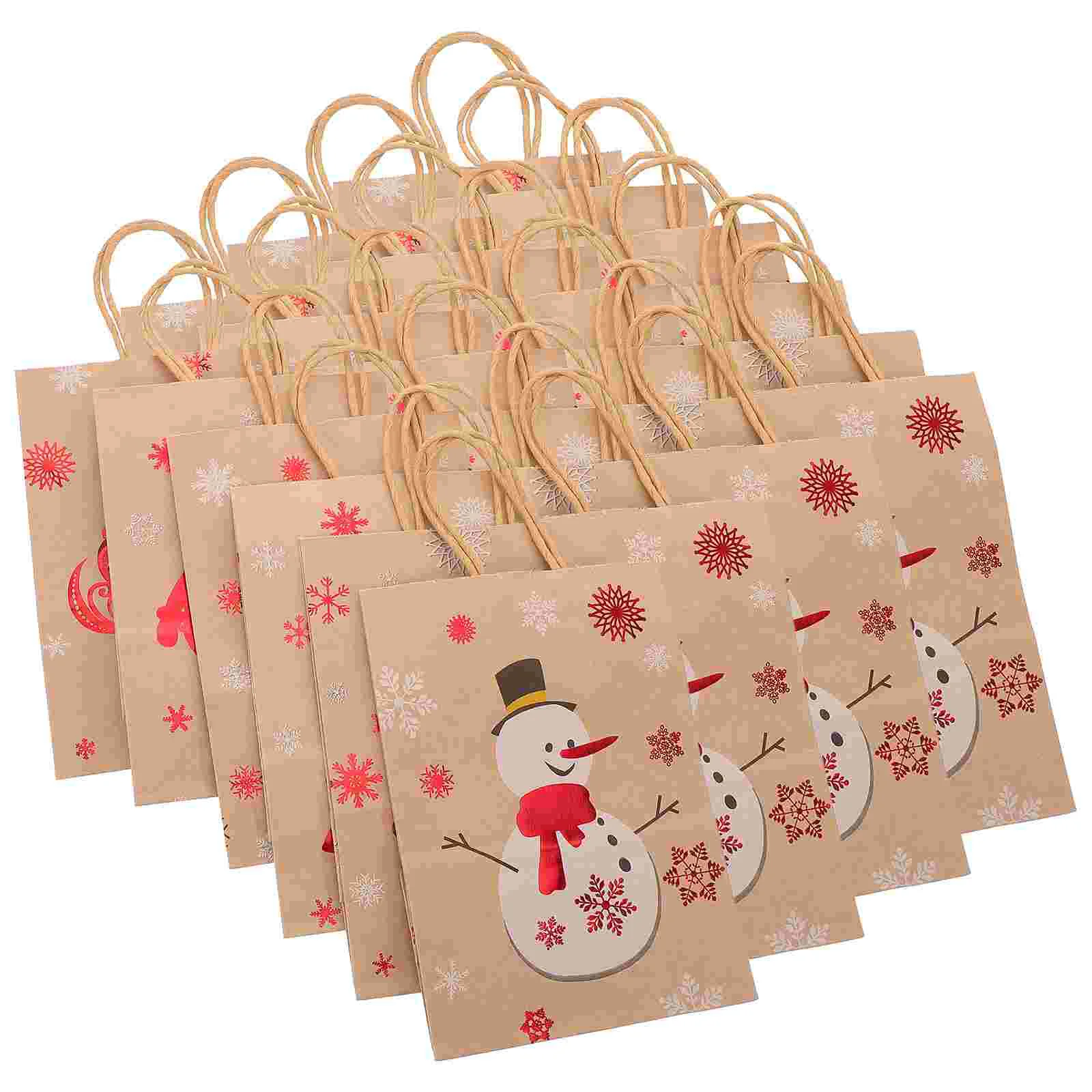 

24 Pcs Packaging Bags Christmas Gift Wrapping for Presents Paper 2100X1500X800CM Khaki