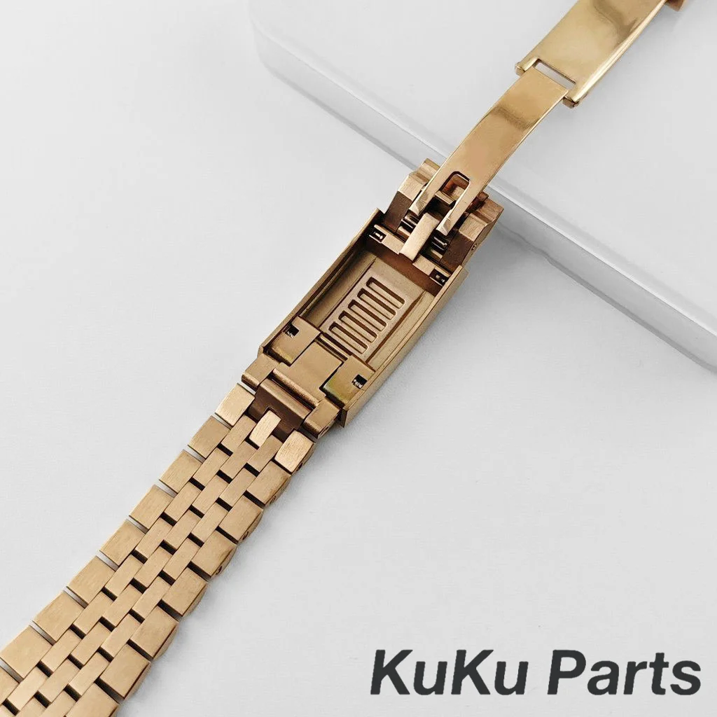 مطلي ارتفع NH35 36 مللي متر/40 مللي متر الياقوت ساعة زجاجية الحال بالنسبة NH34 NH35 NH36 NH38 ETA2824 حركة 28.5 مللي متر الطلب انزلاق قفل سوار