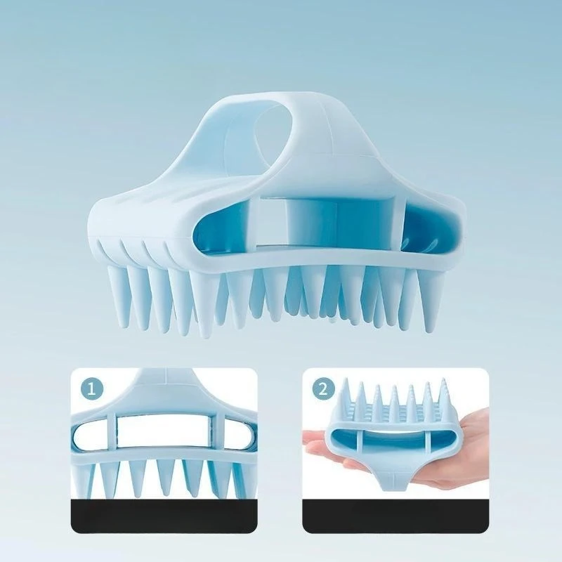Silicone Shampoo Comb Household Cleaning Summer's New Scalp Massage Special Tool for The Head Cleaning and Bathroom Shampoo Comb