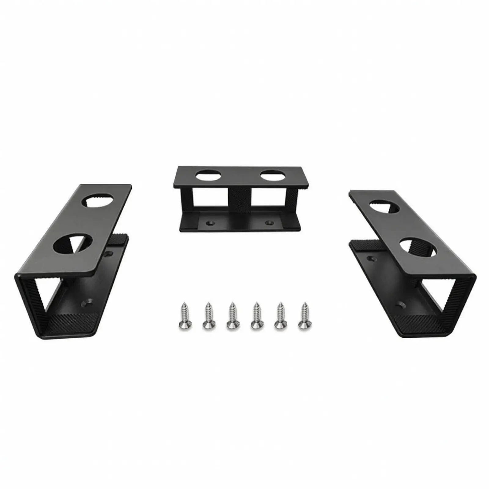 Iron Notebook Holder Tray for Desk Undermount with Scratch Prevention Pads for Laptop Storage