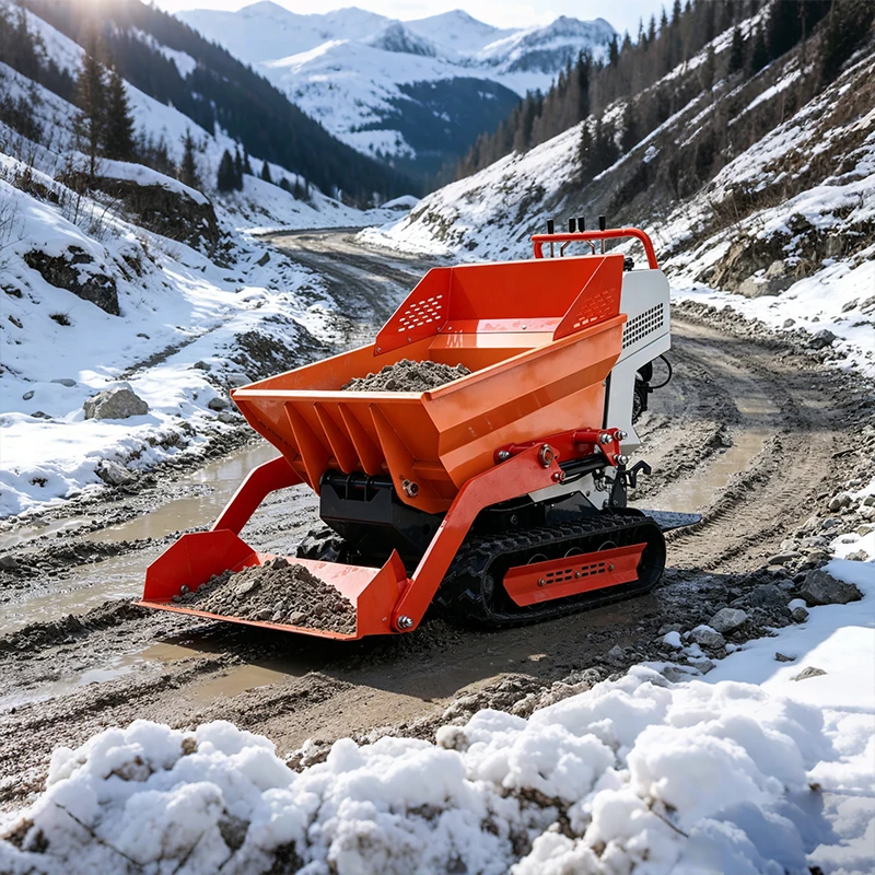 Fast unloading design Stepless variable speed gearbox Municipal Dumper Mini Transport Dumper Portable Dumper