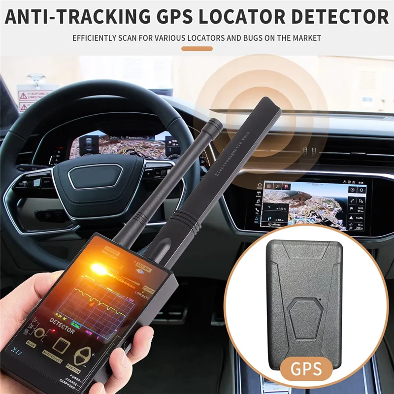 AA60-X11 مكافحة كاميرا علة كاشف GPS المقتفي RF 2/3/4/5G إشارة الماسح الضوئي أجهزة الاستماع مكتشف