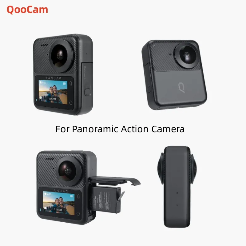 Qoocam 3 панорамная Спортивная камера 5,7 K панорамная велосипедная Спортивная дорожная водонепроницаемая и качественная Экшн-камера с защитой от встрясок