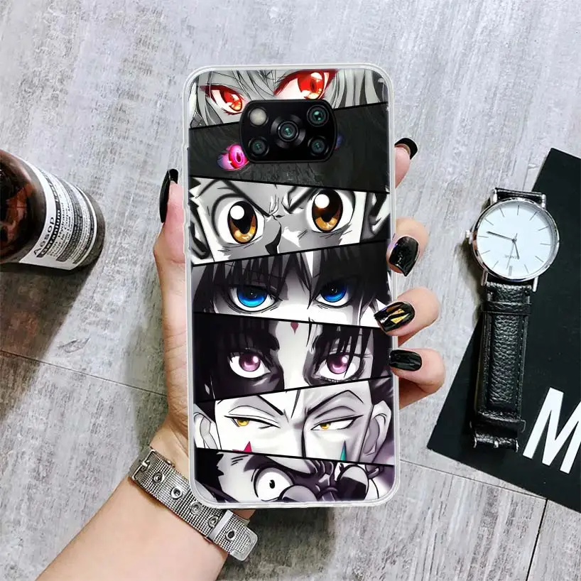 Anime Comic Manga Eyes Soft Phone Case for Xiaomi Mi 12T 11T 10T 9T Pro 12X 11i 13 12 11 10 9 8 Lite 5X 6X CC9 Housing Phone Cas