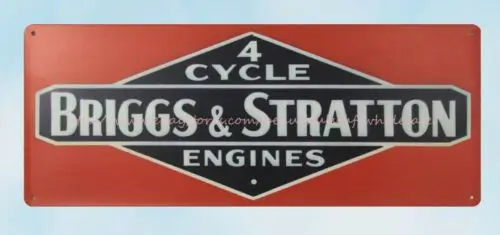 4 Cycle Briggs & Stratton Engines metal tin sign wall decor mancave