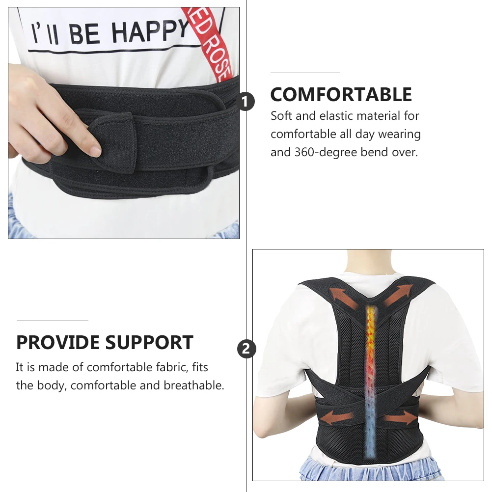 

Adjustable 360° Posture Corrector Breathable Back Brace For Men Women Belt Posture Correction Clavicle Support