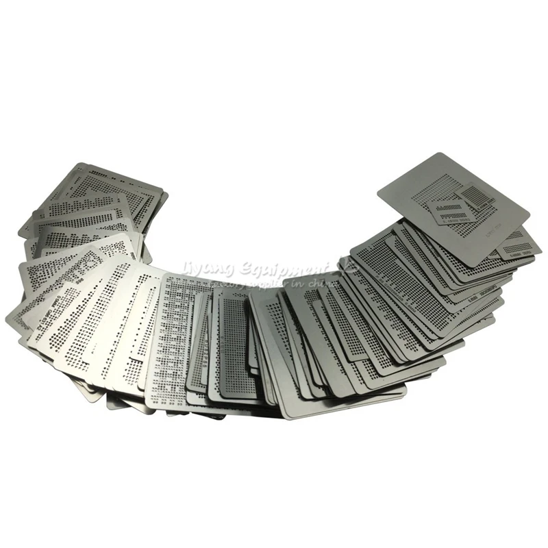 29Pcs Universal BGA Stencil Set Direct Heating Reballing Stencil Template Kit for Chip Repair BGA Rework Station Planting Tools