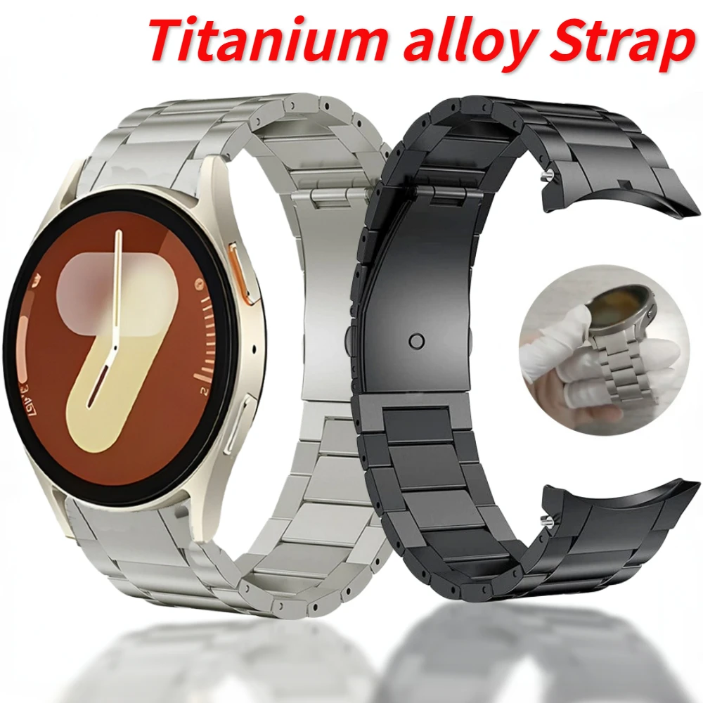 

Titanium Metal Strap for Samsung Galaxy Watch 7/6/5/4/Classic/5Pro 44mm 40mm 47mm 43mm 45mm No gap Original Replaceable Bracelet