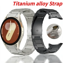 Titanium Metal Strap for Samsung Galaxy Watch 7/6/5/4/Classic/5Pro 44mm 40mm 47mm 43mm 45mm No gap Original Replaceable Bracelet