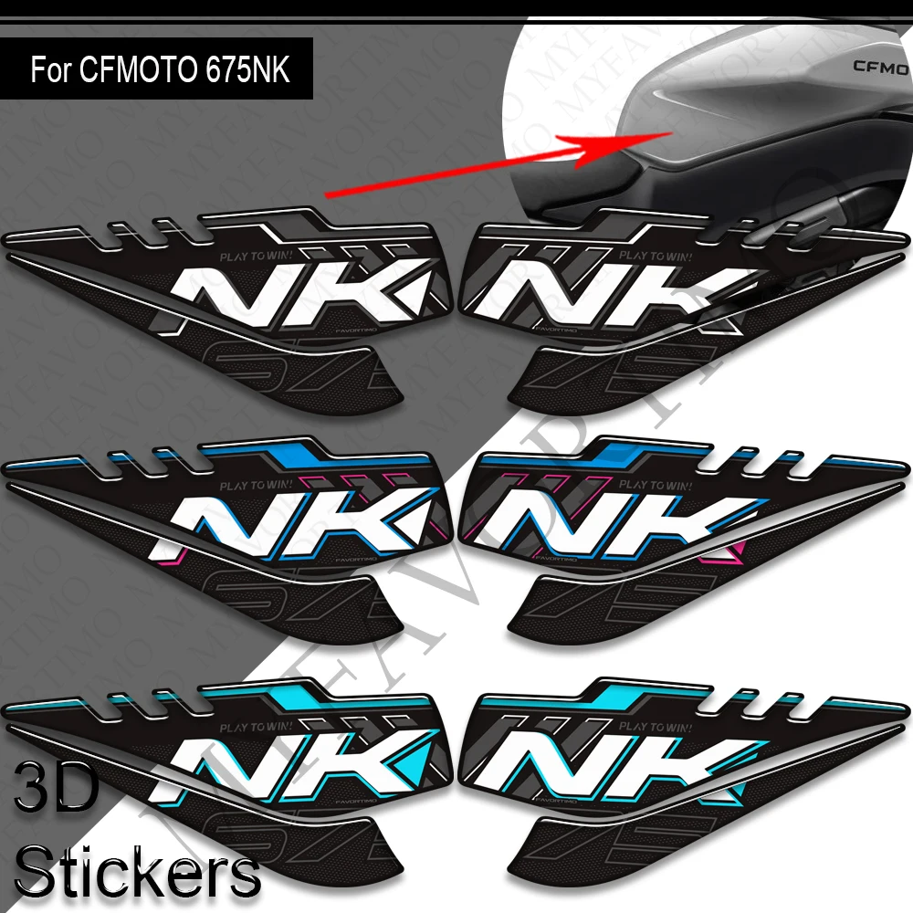 For CFMOTO 675NK 675 NK 2024 2025 Motorcycle accessories Tank Pad Side Grips Gas Fuel Oil Knee Protector Stickers accessories 5