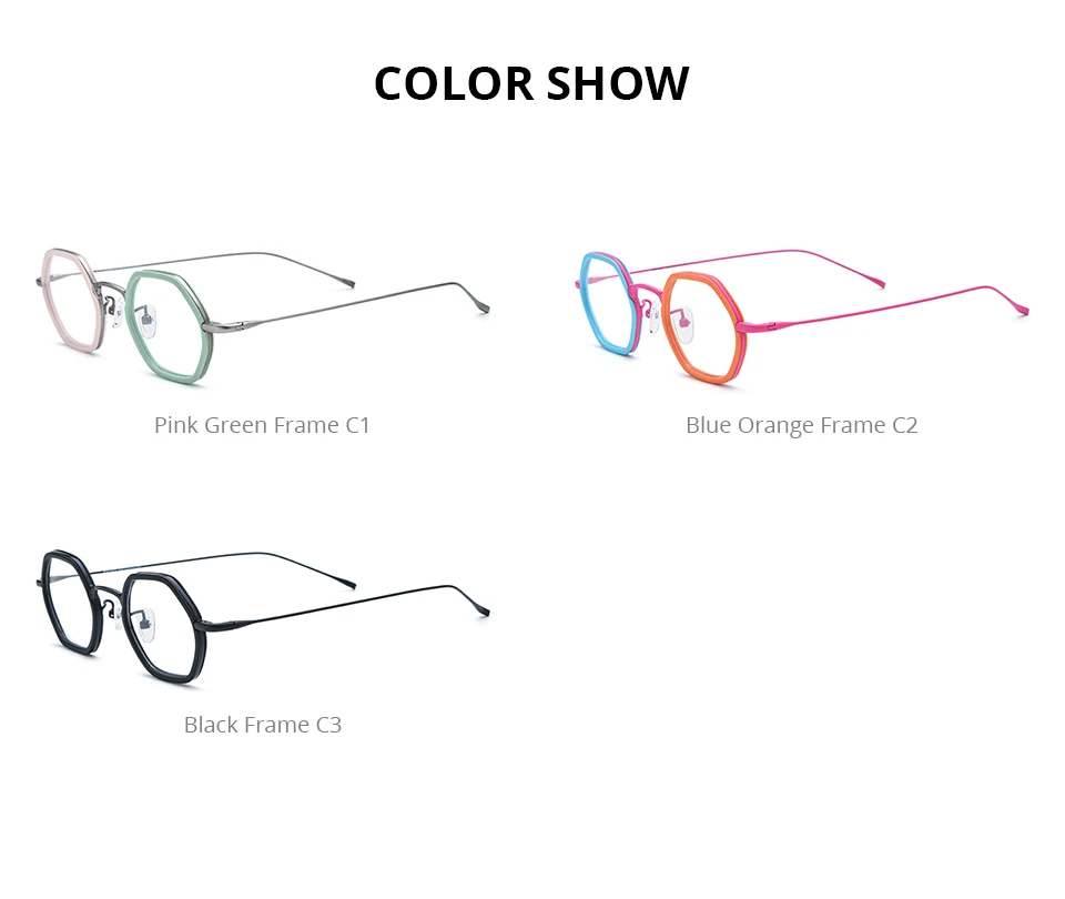FONEX Acetat Titan Brille Rahmen Frauen 2025, Neue Mode Marke Design Retro Kleine Runde Brillen Männer Vintage Brillen 85844 – Detail 25