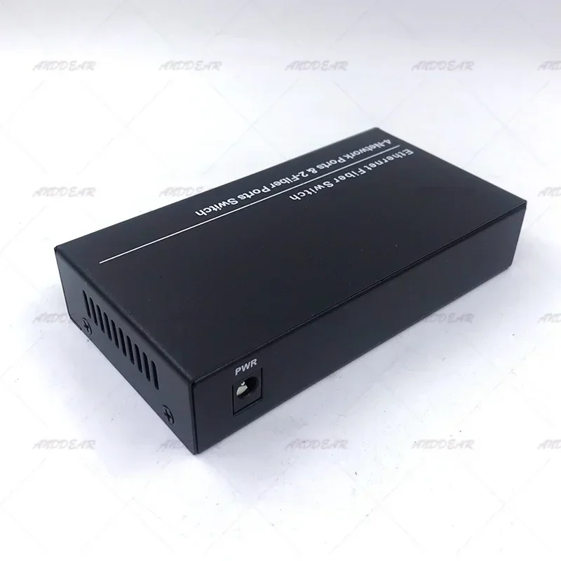 2SFP4E 10/100/1000M Gigabit Ethernet Switch Ethernet Fiber Optical Media Converter 4RJ45 และ 2 * พอร์ตไฟเบอร์ SFP