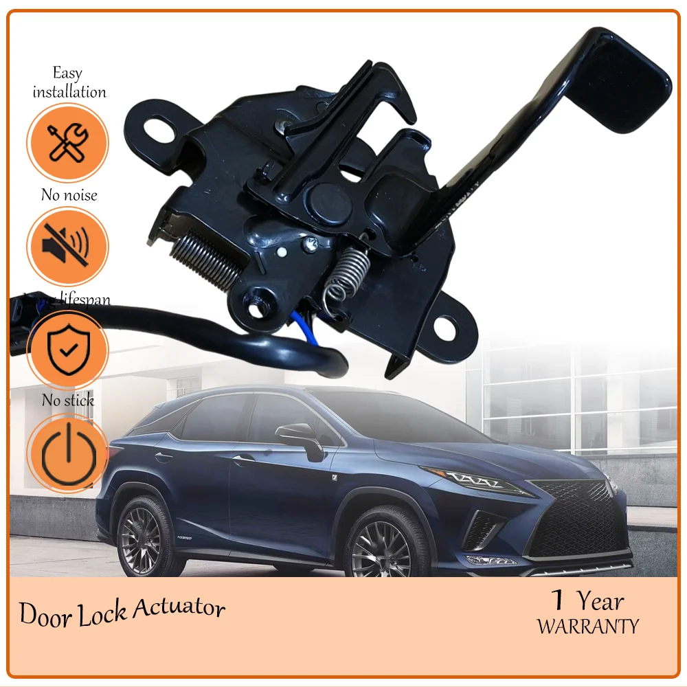 

Прочный кованый замок-защелка капота, калиброванный для Lexus RX450h 2021 года, компоненты OEM по заводским спецификациям 53510-48251, 5351048251
