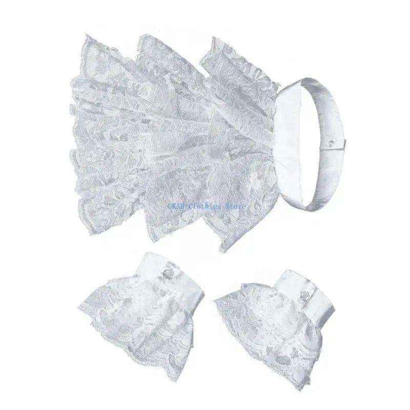 N0PE Elizabethan Styles Nud Wrap Halloween Costume Colonial Ruffled Ruff