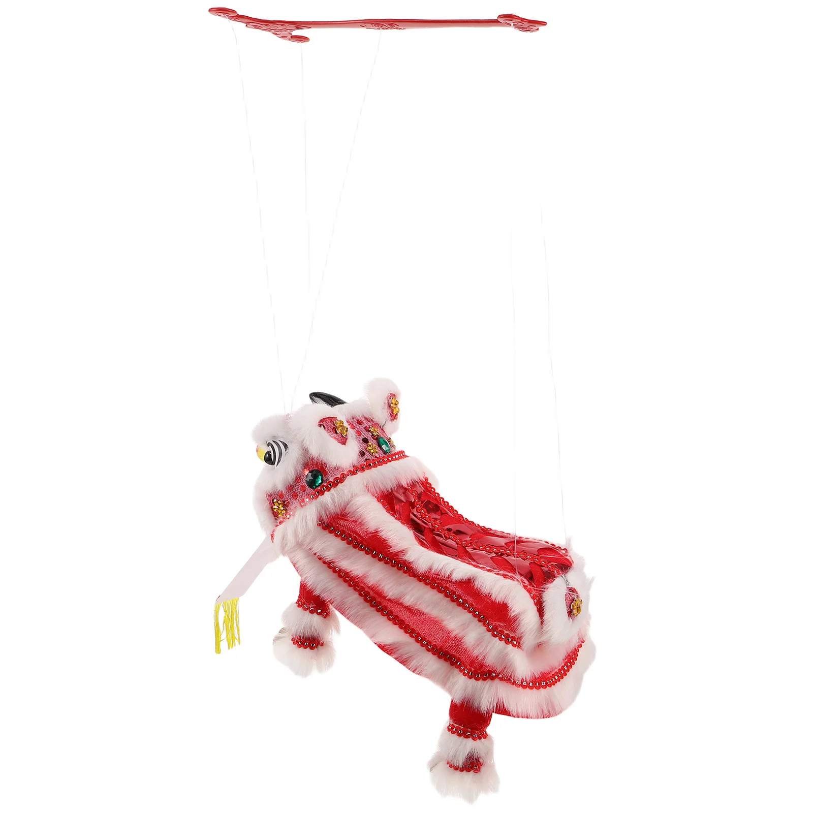 

Lion Puppet Hand String Marionette Traditional Chinese Cultural For Spring Festival New Year Celebration Interactive Kids